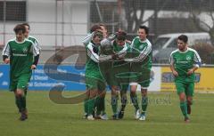 BOL - FC Gerolfing - SV Manching - Tor zur 1:0 Führung von Manching Jubel