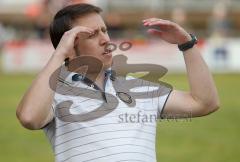 TSV Kösching - TSV Rohrbach - Trainer Rohrbach Markus Mattes am Spielfeldrand