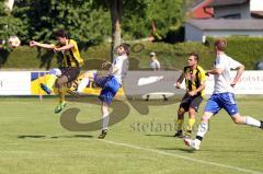 TSV Lichtenau gegen TSV Reichertshausen - Yilmat Ali von Lichtenau verfehlt nur knapp - Foto: Jürgen Meyer