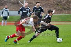 TSV Gaimersheim - TV 1861 Ingolstadt - links Franz Reinwald (Gaimersheim) wird der Ball abgenommen