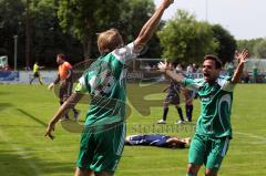 FC Gerolfing - SpVgg Feldmoching-Tor zum 1:0 durch Steffen Schneider-Jubel-Foto: Jürgen Meyer