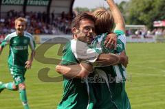 FC Gerolfing - SpVgg Feldmoching-Tor zum 1:0 durch Steffen Schneider-Jubel-Foto: Jürgen Meyer