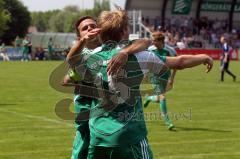 FC Gerolfing - SpVgg Feldmoching-Tor zum 1:0 durch Steffen Schneider-Jubel-Foto: Jürgen Meyer