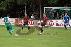 FC Gerolfing gegen SV Raisting Landesliga Süd-West Anikin Benjamin mit der Chance zu Ausgleich- Foto: Jürgen Meyer