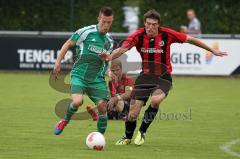 FC Gerolfing gegen SV Raisting Landesliga Süd-West Schachtner Daniel mit Schuss aufs Tor - Foto: Jürgen Meyer