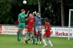 Landesliga - FC Gerolfing - SV Mering - Schneider Steffen (grün Gerolfing) - Foto: Jürgen Meyer