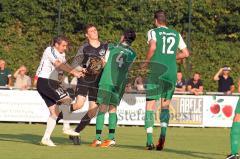 Landesliga - FC Gerolfing - SV Manching  1:1 - Maria Chiaradia links scheitert an Torwart Andreas Busch