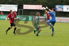 FC Gerolfing gegen SV Raisting Landesliga Süd-West Einen Schritt zu spät kommt hier Schneider Steffen - Foto: Jürgen Meyer