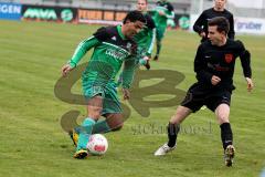 FC Gerolfing gegen TSV Nördlingen - Manai Kais (grün) - Foto: Jürgen Meyer