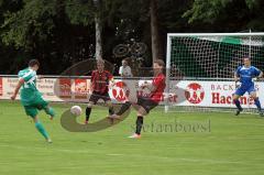 FC Gerolfing gegen SV Raisting Landesliga Süd-West Anikin Benjamin mit der Chance zu Ausgleich- Foto: Jürgen Meyer