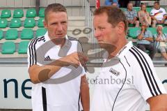 Trainingsauftakt FC Gerolfing - Torsten Holm im Gespräch mit Uwe Weinrich -  Foto: Jürgen Meyer