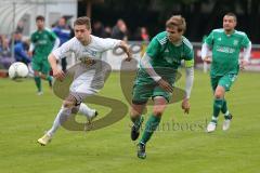 Landesliga Südwest - FC Gerolfing - SpVgg Kaufbeuren 1:2 - rechts Steffen Schneider im Angriff