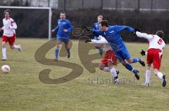 Fußball - TSV Etting - SV Buxheim - Schimmer Christian ( weiss Buxheim) foult seinen Gegenspieler - Foto: Juergen Meyer