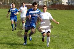 Kreisliga 1 TSV Ober/Unterhaunstadt - DJK Ingolstadt - Newald Marco (weiß Oberhaunstadt) im Zweikampf - Foto: Jürgen Meyer