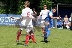 Kreisliga - TSV Ober/Unterhaunstadt - TSV Wolnzach - Krischey Patrick (blau Oberhaunstadt) - Foto: Jürgen Meyer