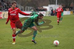 Landesliga Südwest - FC Gerolfing - TSG Thannhausen - Zweikampf vorne Stefan Schauer