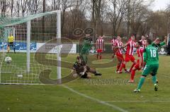 FC Gerolfing-TSV Dachau Knie Sebastian mit dem Ausgleichstreffer zum 1:1 Foto: Juergen Meyer