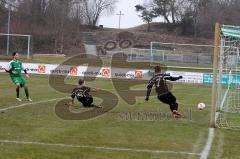 SV Manching - SpVgg Kaufbeuren - Gra§l Benjamin beim Torschuss zum 2:0 -  Foto: Juergen Meyer