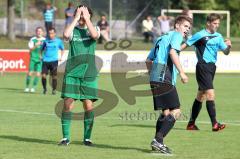 Landesliga SW - SV Manching - FC Königsbrunn - Cenker Oguz zieht ab, leider vorbei, ärgert sich