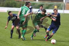 Landesliga Südwest - SV Manching - FV Illertissen II - mitte Fabian Burchard und rechts Antonio Giordano