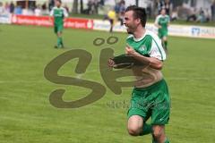 Landesliga Südwest - SV Manching - FV Illertissen II - Antonio Giordano erzielt den Ausgleich zum 1:1 Tor Jubel