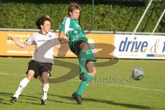 Verbandspokal - FC Gerolfing - BC Aichach - Steffen Schneider rechts im Zweikampf vor dem Tor