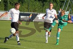 Verbandspokal - FC Gerolfing - BC Aichach - Florian Ihring zieht ab