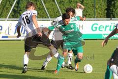 Verbandspokal - FC Gerolfing - BC Aichach - Benjamin Anikin kämpft sich durch die Abwehr