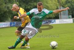 Landesliga Südost - FC Gerolfing - SV Kirchanschöring - 18 Stefan Hoffmann (FCG) im Zweikampf - Fotograf: Marek Kowalski