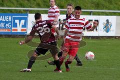 TSV Kösching - SV N Lerchenau - Lelanz Peter (rechts Kösching) -Contento Vincenzo (26) Lerchenau - Foto: Jürgen Meyer