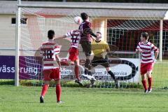 TSV Kösching - SV N Lerchenau -  Tor durch Selzner Andreas (11) Lerchenau - Torwart Kösching Bauer Lucas - Di Terlizzi Guiseppe (10) - Oblinger Martin (17) Kösching - Foto: Jürgen Meyer