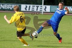 DJK Ingolstadt -ST Scheyern - Berthold Schneider (blau DJK Ingolstadt) - Foto: Jürgen Meyer