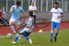 Kreisliga - DJK Ingolstadt - FC Hepberg - Wagner Bastian (blau DJK Ingolstadt) - Özata Muhammed (weiss #4 Hepberg) -  Foto: Jürgen Meyer