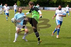 Kreisliga - DJK Ingolstadt - FC Hepberg - Van der Berg Jan (#2 blau DJK Ingolstadt) - Drotleff Marco (Torwart FC Hepberg) - Foto: Jürgen Meyer