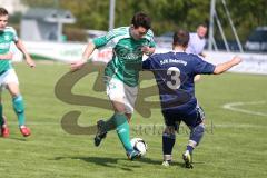 Fußball Regional - Kreisklasse - FC Gerolfing II - DJK Enkering - links Florian Kunz (FCG) gegen rechts 3 Christian Lindl