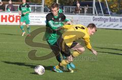 FC Gerolfing - SE Freising - Florian Ihring (grün Gerolfing) - Schredl Andreas(gelb Freising) - Foto: Jürgen Meyer