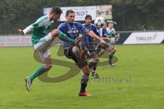 Landesliga - FC Gerolfing - TSV Ampfing 4:0 - Pavel Klauser links trifft den Ball im Flug