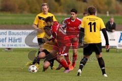 FC Wackerstein-Dünzing - Türk.SV Ingolstadt  - Martini Markus (gelb Wackerstein) Zorlu Abdullah (rot Türkisch) - Foto: Jürgen Meyer