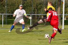 FC Wackerstein-Dünzing - Türk.SV Ingolstadt  - Zorlu Abdullah (rot Türkisch) Torwart Koestler Thomas (Wackerstein) Jäger Thomas (gelb Wackerstein) - Foto: Jürgen Meyer