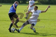 TSV Großmehring - FC Mindelstetten - Maximilian Samweber #7 Großmehring blau - Manfred Merkl #11 Mindelstetten weiß - Foto: Jürgen Meyer