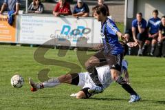 TSV Großmehring - FC Mindelstetten - Julian Sonner #4 Großmehring blau - Stefan Schoberer #6 Mindelstetten weiß - Foto: Jürgen Meyer