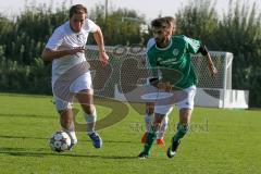 Kreisliga - TSV Gaimersheim - FC Geisenfeld - Caglar Cabir #12 grün Geisenfeld - Bauer Markus #6 weiss Gaimersheim - Foto: Jürgen Meyer