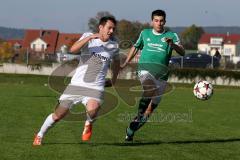 Kreisliga - TSV Gaimersheim - FC Geisenfeld - Kupfer Lukas #4 weiss Gaimersheim - Gmeiner Daniel #11 grün Geisenfeld - Foto: Jürgen Meyer