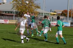 Kreisliga - TSV Gaimersheim - FC Geisenfeld - Vollnhals Markus weiss Gaimersheim beim Kopfball - Selmani Bujar grün Geisenfeld beim Kopfball - Foto: Jürgen Meyer