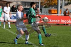 Kreisliga - TSV Gaimersheim - FC Geisenfeld - Caglar Cabir #12 grün Geisenfeld - Reinwald Franz #8 weiss Gaimersheim - Foto: Jürgen Meyer