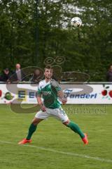 Landesliga Südost - FC Gerolfing - FC Deisenhofen - Wlad Beiz (14 FCG) köpft zum 1:0 Tor Jubel, Torwart (FCD) Maximilian Angerbauer keine Chance