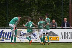 Landesliga Südost - FC Gerolfing - FC Deisenhofen - Wlad Beiz (14 FCG) köpft zum 1:0 Tor Jubel