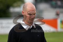 Landesliga Südost - FC Gerolfing - FC Deisenhofen - Gerolfing Trainer Michael Olah vor dem Spiel
