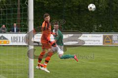 Landesliga Südost - FC Gerolfing - FC Deisenhofen - Wlad Beiz (14 FCG) köpft zum 1:0 Tor Jubel, Torwart (FCD) Maximilian Angerbauer keine Chance