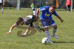 Kreisklasse 2 - SV Hundszell - FC Fatih Ingolstadt - Fardin Gholami #11 schwarz Fatih Ingolstadt - Ömer Sali Moustafa #10 blau Hundszell - Foto: Jürgen Meyer